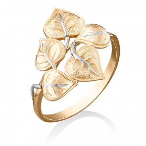 Кольцо из лимонного золота Platina 01-5046-00-000-1130-59 фото