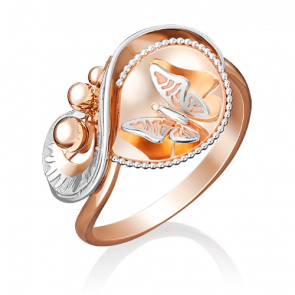 Золотое кольцо Platina 01-5056-00-000-1110-48 фото