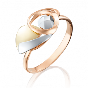 Кольцо из комбинированного золота Platina 01-5070-00-000-1140-04 фото