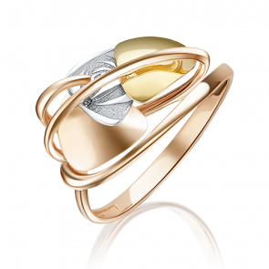 Кольцо из комбинированного золота Platina 01-5085-00-000-1140-48 фото