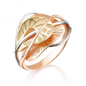 Кольцо из комбинированного золота Platina 01-5088-00-000-1113-48 фото