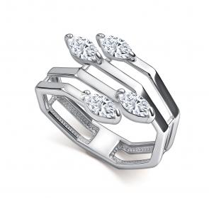 Серебряное кольцо АЛЬКОР с фианитом 01-5092/00КЦ-00 фото