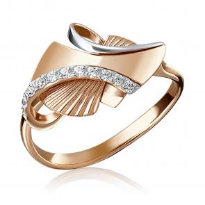 Золотое кольцо Platina с фианитом 01-5095-00-401-1110-65 фото