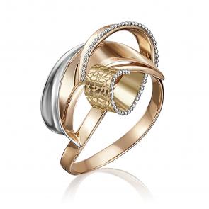 Кольцо из комбинированного золота Platina 01-5100-00-000-1113-66 фото