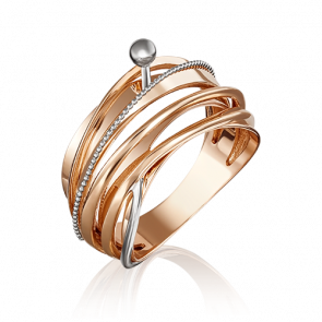 Золотое кольцо Platina 01-5101-00-000-1110-48 фото