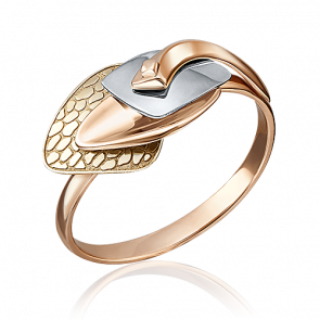 Кольцо из комбинированного золота Platina 01-5105-00-000-1140-48 фото