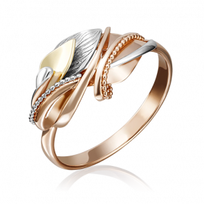 Кольцо из комбинированного золота Platina 01-5107-00-000-1140-48 фото