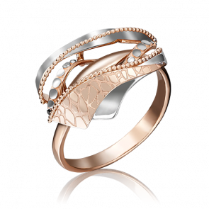 Кольцо из комбинированного золота Platina 01-5113-00-000-1111-48 фото