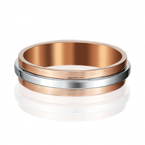 Обручальное кольцо из комбинированного золота Platina 01-5116-00-000-1111-39 фото