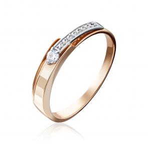 Кольцо из комбинированного золота Platina с бриллиантом 01-5124-00-101-1111-30 фото