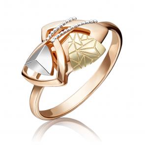 Кольцо из комбинированного золота Platina 01-5128-00-000-1140-48 фото