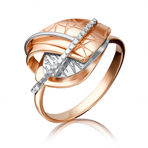 Кольцо из комбинированного золота Platina 01-5137-00-000-1111-48 фото