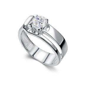 Серебряное кольцо АЛЬКОР с горным хрусталём 01-5151/00ГХ-00 фото