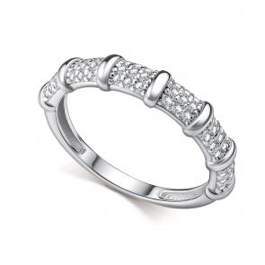 Серебряное кольцо АЛЬКОР с фианитом 01-5171/00КЦ-00 фото