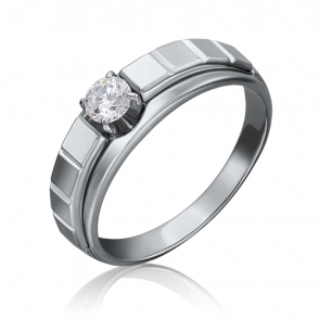 Кольцо из белого золота Platina с бриллиантом 01-5179-00-101-1120-30 фото