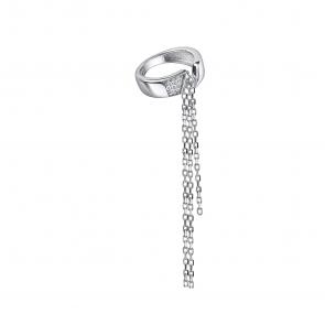 Серебряное кольцо АЛЬКОР с фианитом 01-5182/00КЦ-00 фото