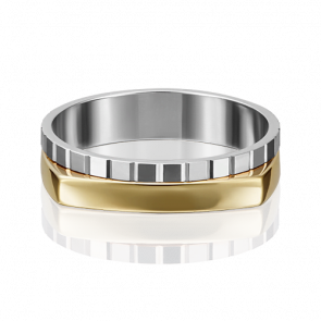 Обручальное кольцо из комбинированного золота Platina 01-5183-00-000-1121 фото