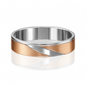 Обручальное кольцо из комбинированного золота Platina 01-5186-00-000-1111-39 фото