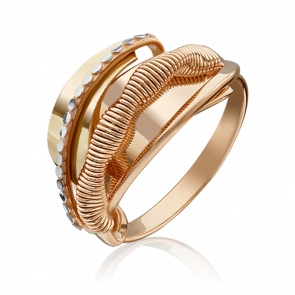 Кольцо из комбинированного золота Platina 01-5209-00-000-1113-66 фото