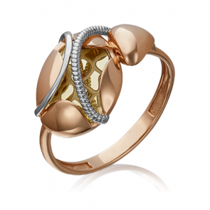 Кольцо из комбинированного золота Platina 01-5225-00-000-1113-65 фото