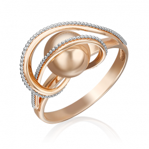 Кольцо из комбинированного золота Platina 01-5248-00-000-1111-42 фото