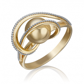 Кольцо из комбинированного золота Platina 01-5248-00-000-1121-42 фото