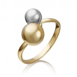Кольцо из комбинированного золота Platina 01-5250-00-000-1121-42 фото