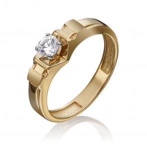 Кольцо из комбинированного золота Platina с фианитом 01-5259-00-401-1121 фото