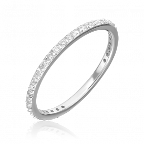 Кольцо из белого золота Platina с фианитом 01-5297-00-401-1120-48 фото