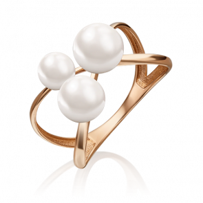 Золотое кольцо Platina с жемчугом 01-5303-00-301-1110-31 фото