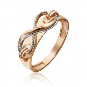 Кольцо из комбинированного золота Platina 01-5310-00-000-1111-48 фото