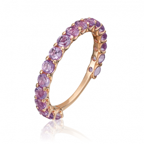 Золотое кольцо Platina с аметистом 01-5317-00-203-1110-57 фото