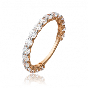 Золотое кольцо Platina с фианитом 01-5317-00-401-1110 фото