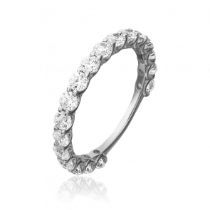 Кольцо из белого золота Platina с фианитом и ювелирным кристаллом 01-5317-00-401-1120 фото