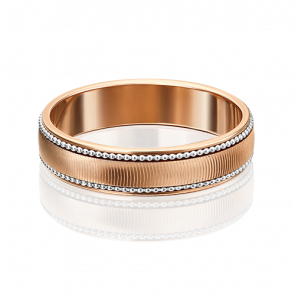 Обручальное кольцо из комбинированное золота Platina 01-5318-00-000-1111-39 фото