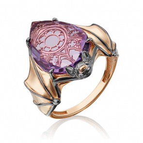 Золотое кольцо Platina с аметистом 01-5320-00-203-1110-46 фото