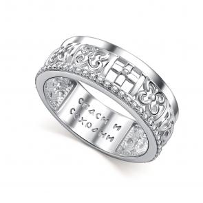 Серебряное кольцо АЛЬКОР с фианитом 01-5320/00КЦ-00 фото