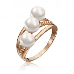 Золотое кольцо Platina с жемчугом 01-5331-00-301-1110-31 фото