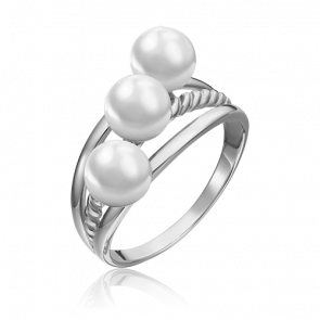 Кольцо из белого золота Platina с жемчугом 01-5331-00-301-1120-31 фото