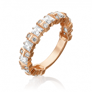 Золотое кольцо Platina с фианитом 01-5332-00-501-1110-38 фото