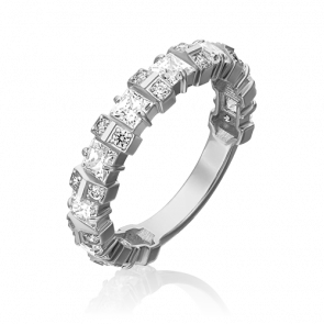 Кольцо из белого золота Platina с фианитом 01-5332-00-501-1120-38 фото