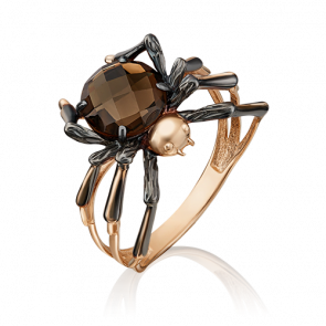 Золотое кольцо Platina с кварцем 01-5384-00-202-1110-46 фото