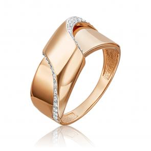 Золотое кольцо Platina с фианитом 01-5425-00-401-1110-23 фото