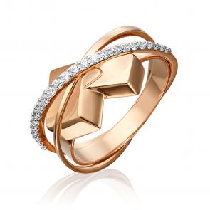 Золотое кольцо Platina с фианитом 01-5451-00-401-1110-23 фото