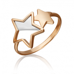 Кольцо из комбинированного золота Platina 01-5454-00-000-1111-48 фото