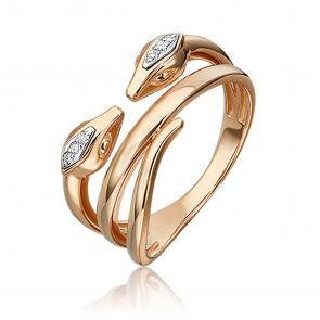 Кольцо из комбинированного золота Platina с бриллиантом 01-5499-00-101-1111 фото