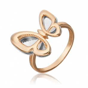 Кольцо из комбинированного золота Platina 01-5503-00-000-1111 фото