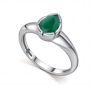 Серебряное кольцо АЛЬКОР с агатом 01-5513/00АГ-00 фото