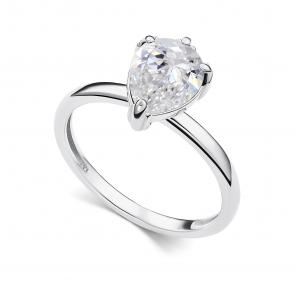 Серебряное кольцо АЛЬКОР с горным хрусталём 01-5514/00ГХ-00 фото