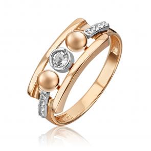 Кольцо из комбинированного золота Platina с топазом 01-5515-00-201-1111 фото